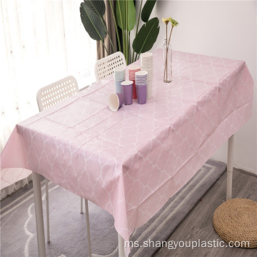 Mewarnai Custom PEVA Tablecloths dengan Backing Flanel